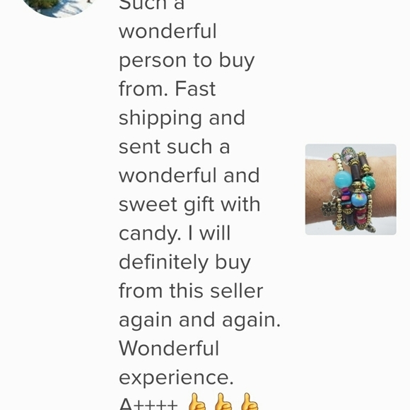 Boho Beaded Wrap Bracelet In Turquoise Blue - Picture 5 of 15